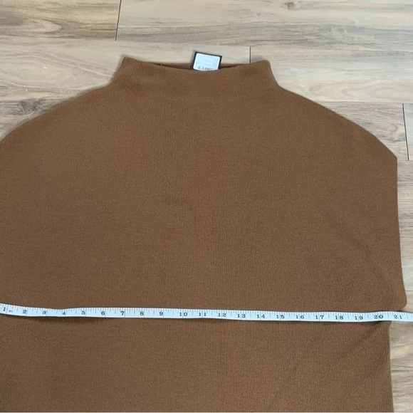 Club Monaco ribbed high neck robe camel dress - Picture 3 of 6